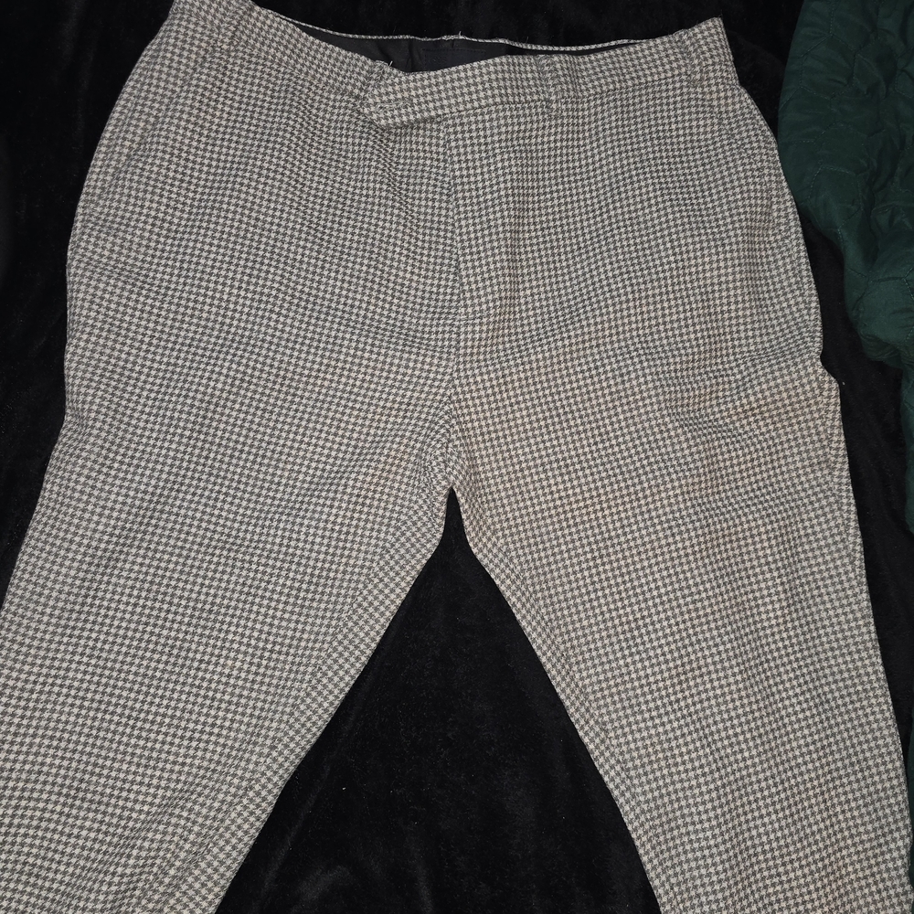 ASOS Black and White Houndstooth Trousers